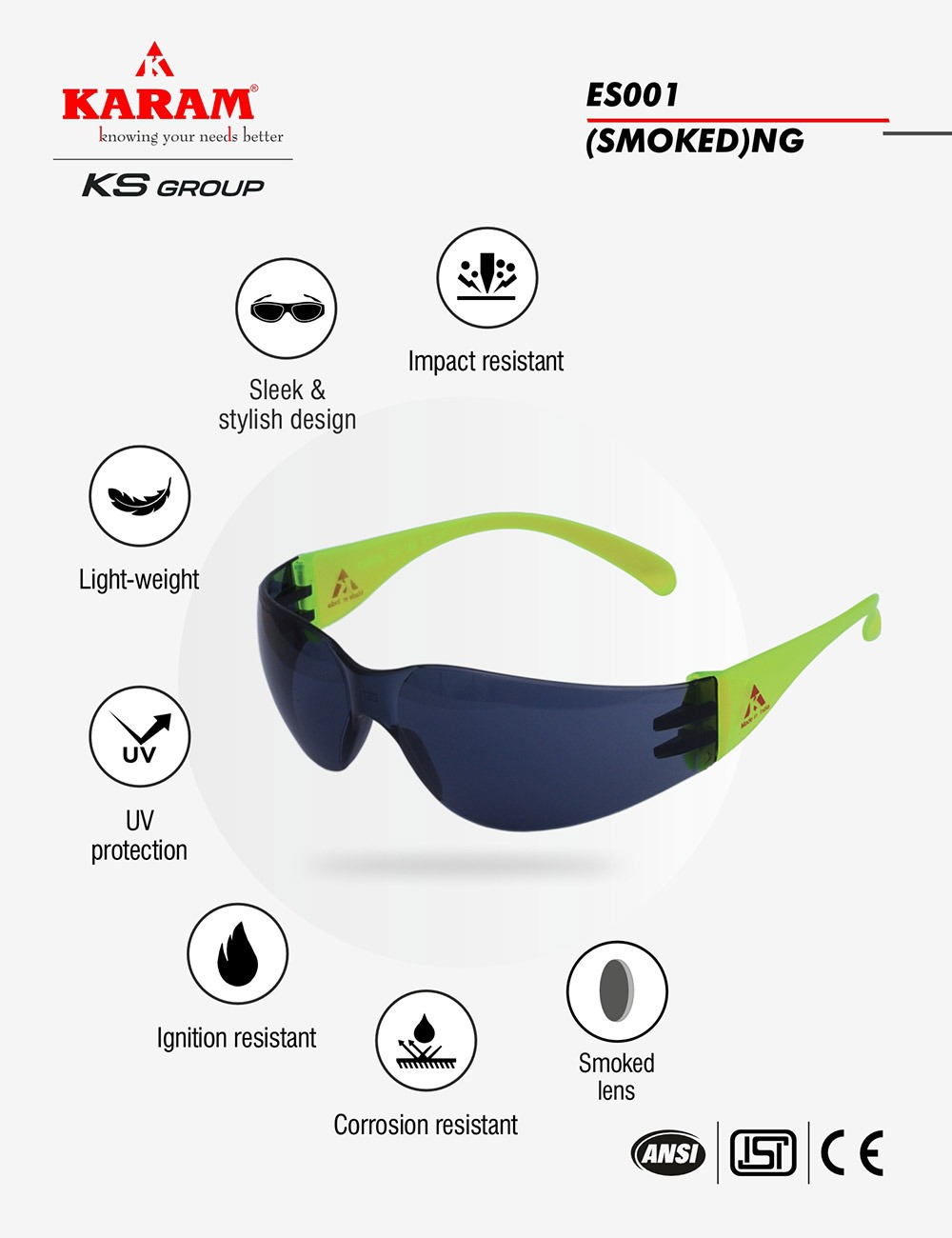 Construction Worker’s Choice Spectacle, ES001(SMOKED)(NG) - Image 2